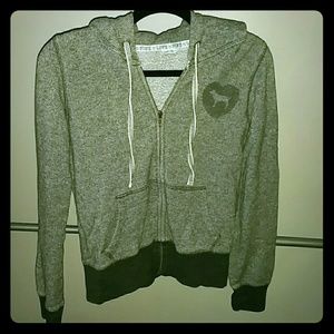 PINK Victoria Secret gray hoodie